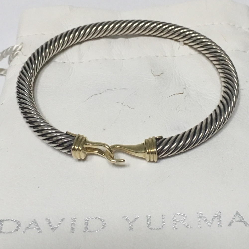 Authentic Vintage David Yurman 14k Buckle Bracelet - Picture 1 of 4